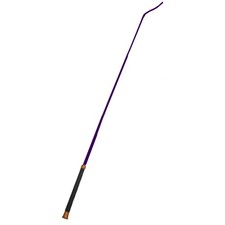 Image of Soft Grip Handle Dressage / Schooling Whip With Gold Ends 100cm