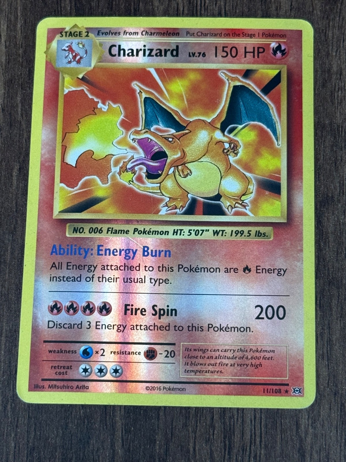 Charizard 2016 XY: Evolutions #011/108 Holo Price Guide - Sports