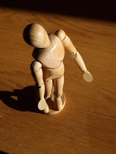 Artists Wooden Posable Articulated Figure Mannequin Pre-owned Good Condition