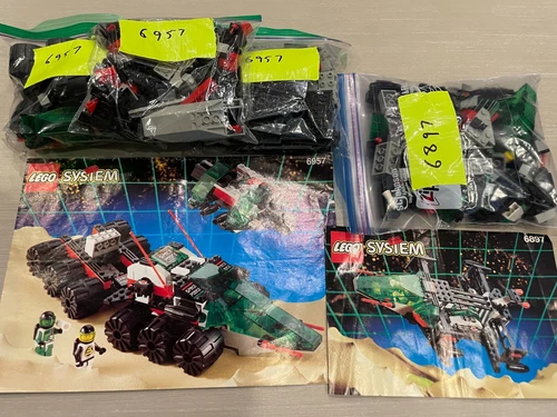 LEGO Space: Solar Snooper (6957) & Rebel Hunter (6897) - Used & COMPLETE No Box