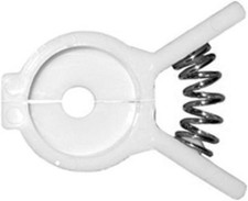 Set of 24 Bread and Bagel Bag Clips 24 Clips, White