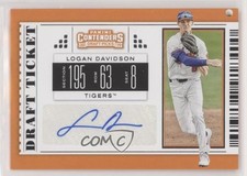2019 Panini Contenders Draft Picks Ticket Logan Davidson #1 Auto 0u2j