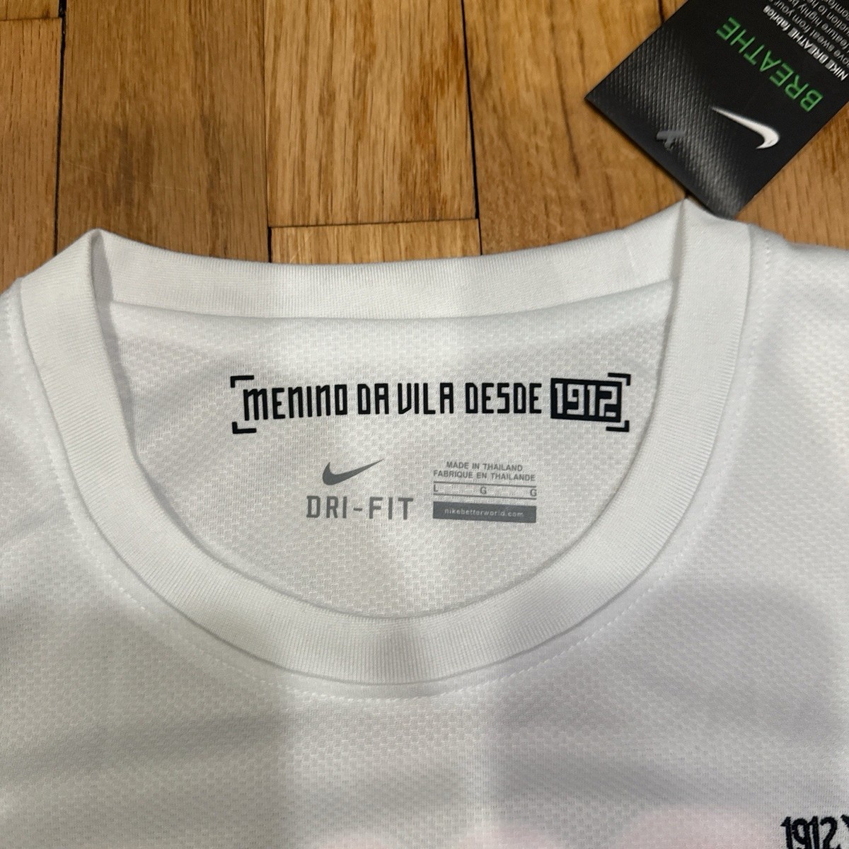 Nike Santos FC Neymar Jr Dri-Fit Authentic Soccer Jersey White | eBay
