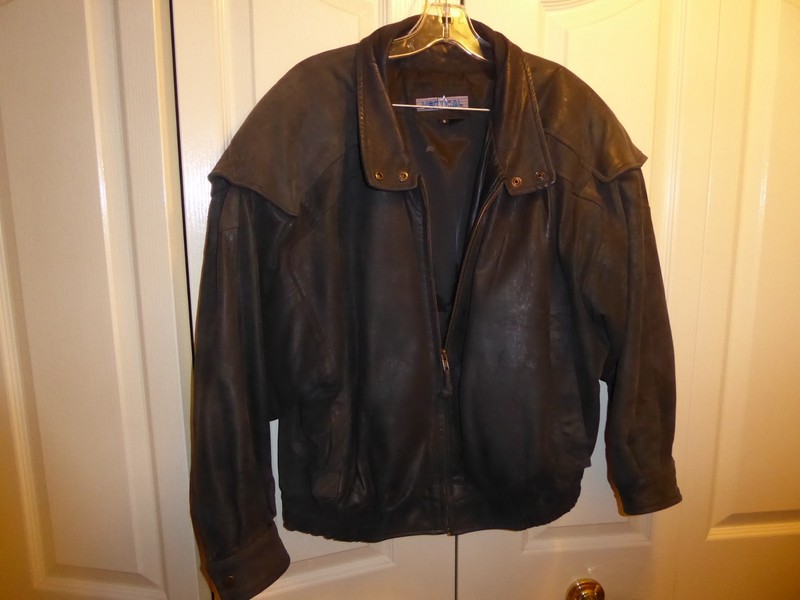 Woman's Black Leather Jacket in Size - 8  - Has a PUNK ROCK LOOK TO DRESSY LOOK!