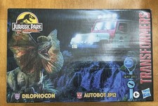 Transformers Jurassic Park X Dilophocon & JP12 Collaborative Set New Jeep Toy