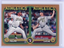 2024 Topps Update Easton Lucas/Angel Felipe /2024 Gold #US306 Athletics