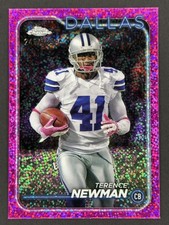 Terence Newman 2024 Topps Chrome Magenta Speckle Refractor #/399 - #53