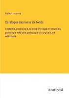 Catalogue Des Livres De Fonds Auteur Inconnu