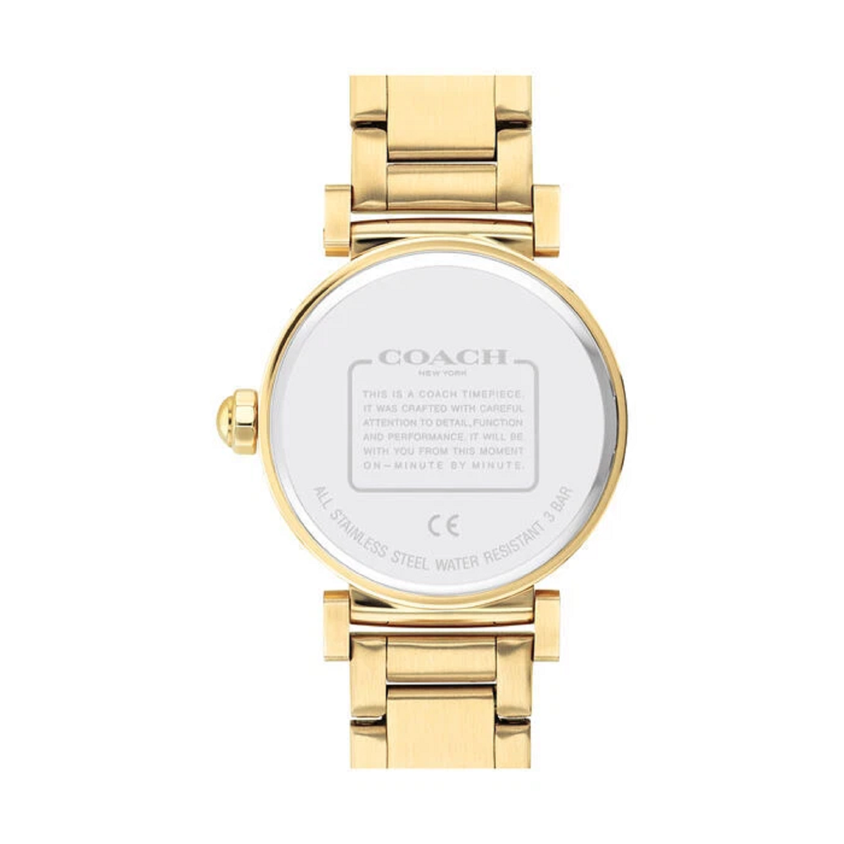 Coach 14503578 Ladies Madison Gold Band White Dial Perry 
