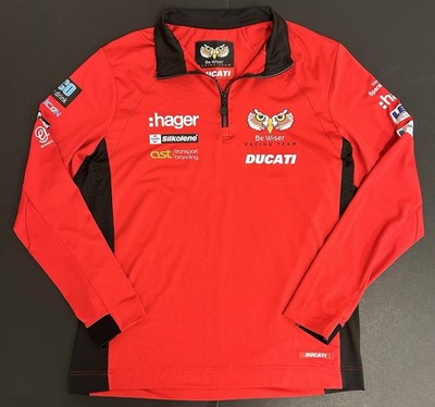 BPM Ducati Be Wiser Racing Team Zip Top Breathable Activewear Motorsport Size M