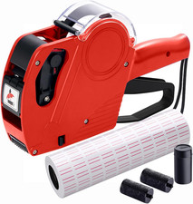 MX5500 Pricing Tag Gun with 5500 Pcs White Label Gun Stickers 3 Extra Inker Ro