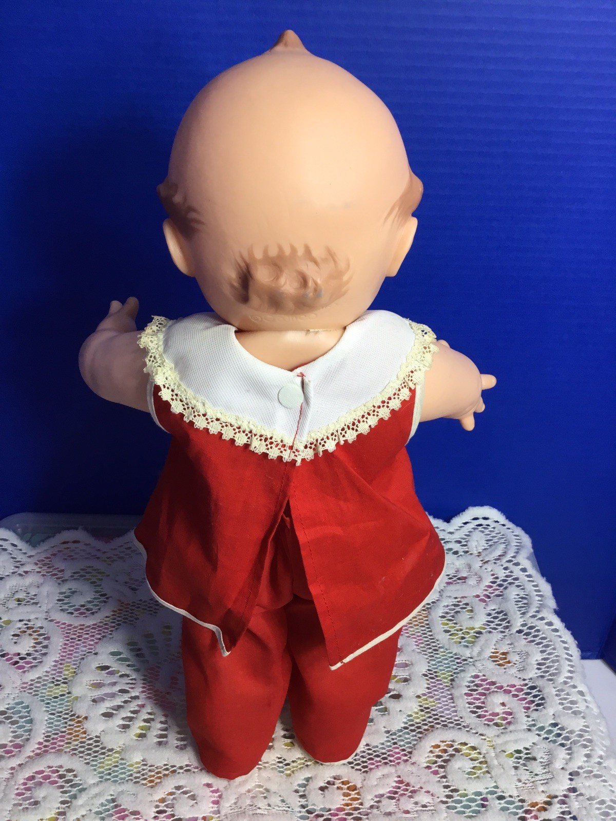 Vintage 1960’s Cameo 14” Kewpie Doll Original Outfit And Sox And Shoes