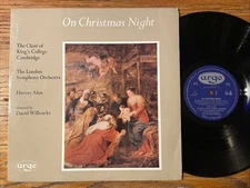 LSO Hervey Alan / On Christmas Night LP Argo Mono Holiday VG