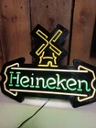 Vintage Heineken Windmill Neon Look Beer Sign Light