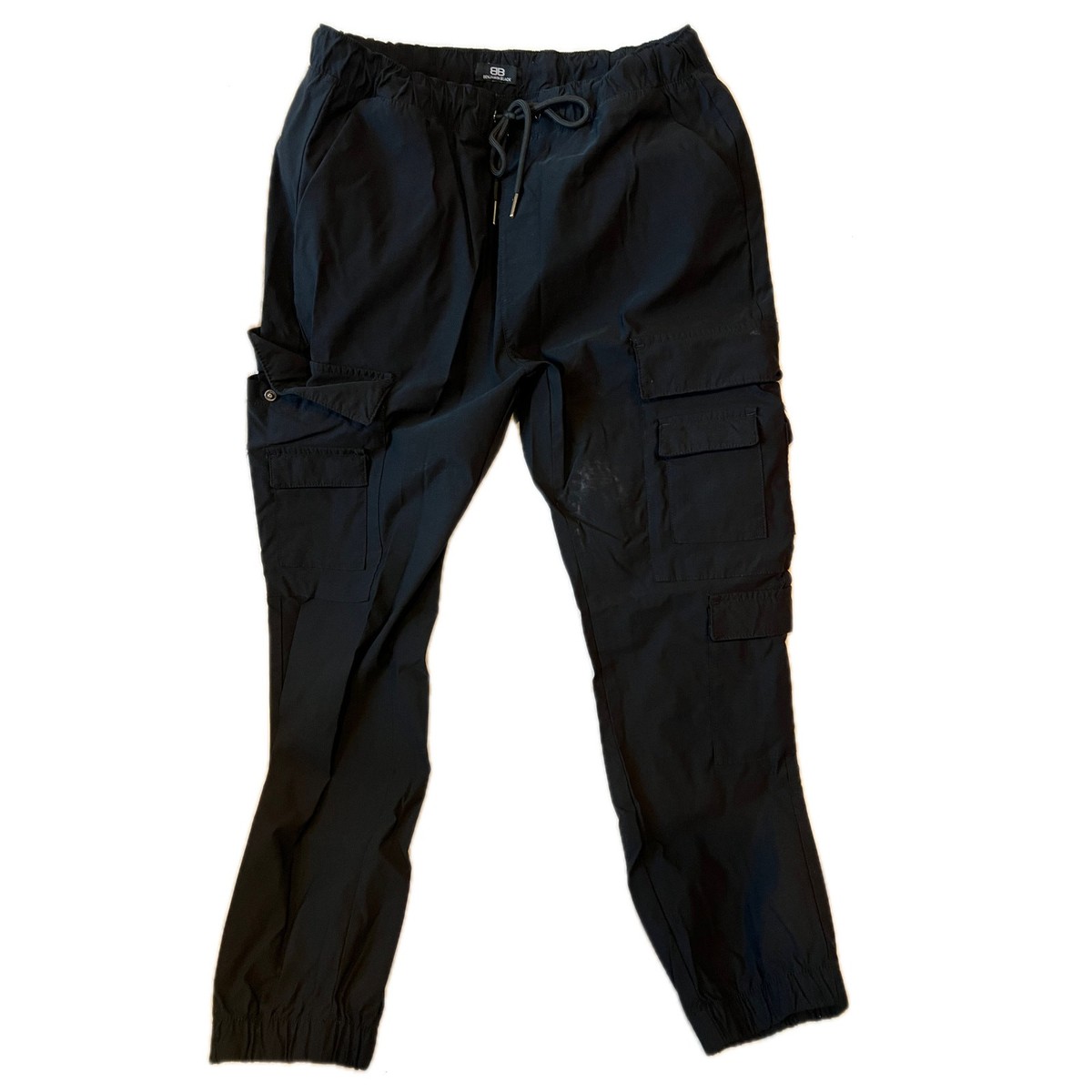 Benjamin Black Lined Cargo Pant Joggers Mens L | eBay