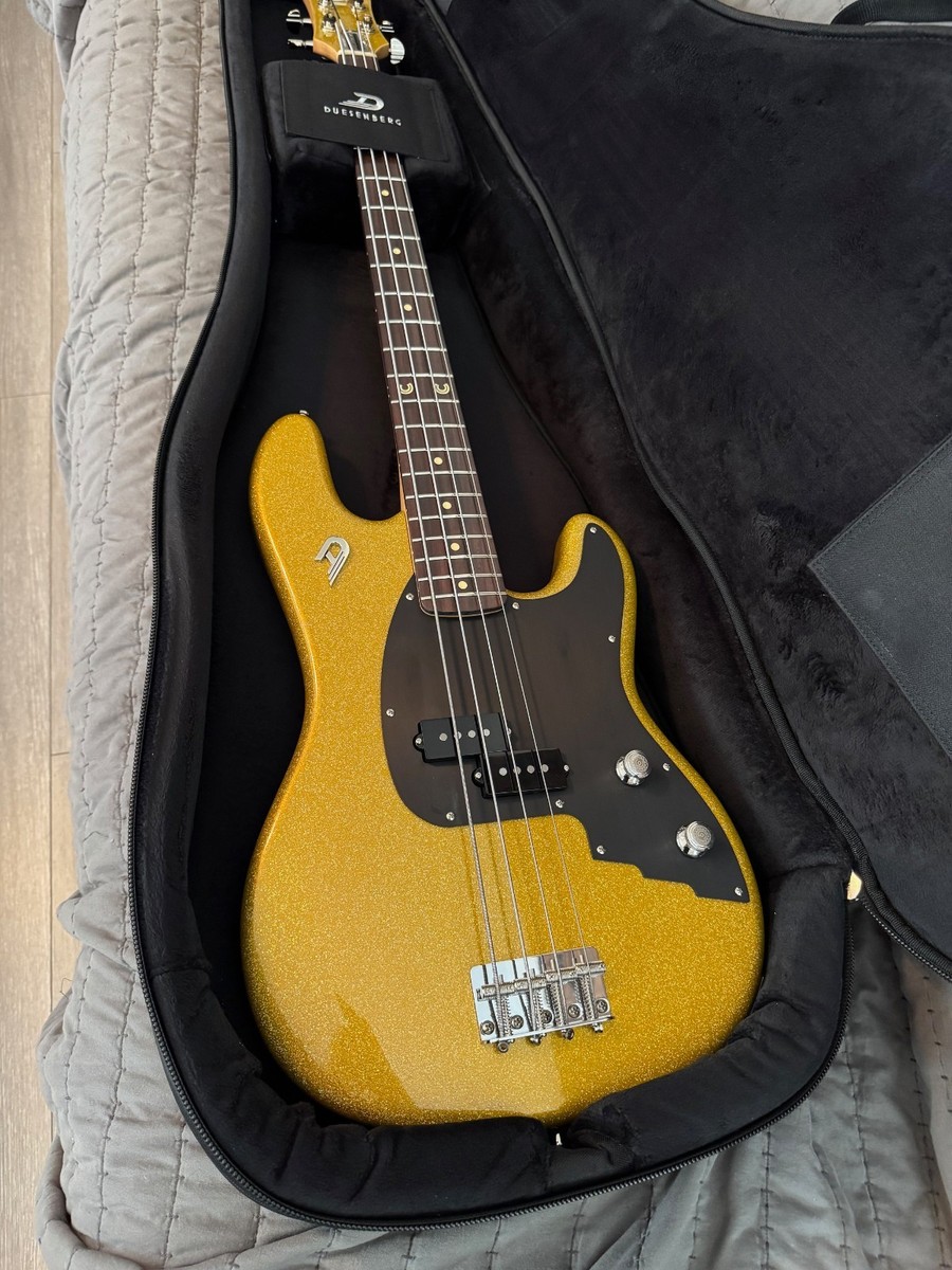 MINT Duesenberg Alliance Chris Chaney Bass Gold Sparkle PRISTINE