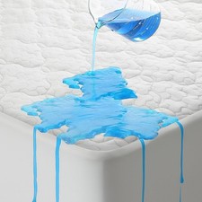 5-Sided Waterproof Mattress Protector, Twin Size Quilted Bamboo Rayon Mattres...