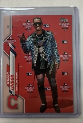 2020 Topps - Photo Variation Francisco Lindor #201 Red Carpet Show