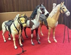 3 Marx Horses (Thunderbolt Palomino, Storm Cloud Pinto, & Lone Ranger) (As-Is)