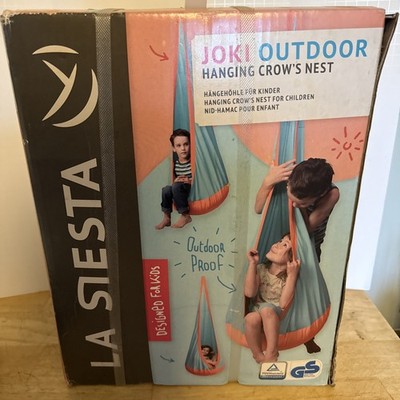 La Siesta Joki Hanging Crow's Nest Swing New In Box Blue Pink