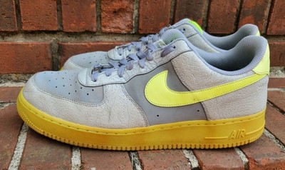  *NIKE*Air Force 1 Low Cement Volt Speckle Sneakers Men s Sz.14 Rare Clean 