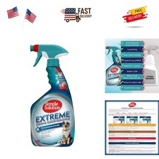 Extreme Pet Stain and Odor Eliminator Spray, Enzymatic Cleaner With 3X Pro-Ba...