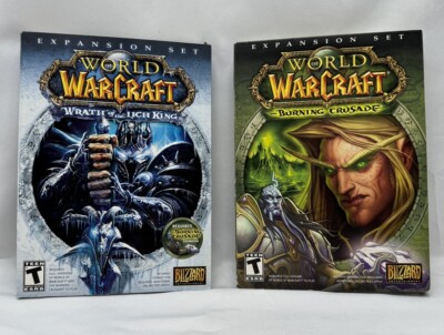 World of Warcraft: The Burning Crusade (PC, 2007) / Wrath Of The Lich King Boxes