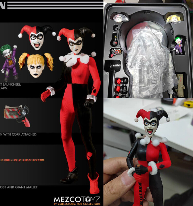 アメコミ HARLEY QUINN 1/12 scale Mezco Batman Animation Harley Quinn 1/12 Action Figure In
