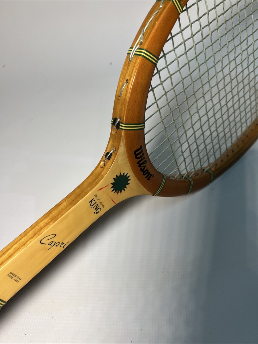 Raquette Vintage Wilson Billie Jean King PRO – Bois, Fabriquée Aux USA, Taille De Grip 4 1/2