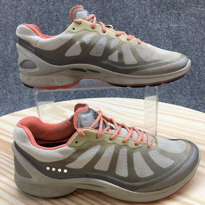 ECCO Shoes Womens 36 BIOM Athletic Low Sneakers Beige Multicolor Mesh Lace Up