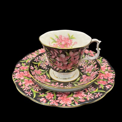 Royal Albert Provincial Flowers Fireweed 3-Piece Set Original Bone China England