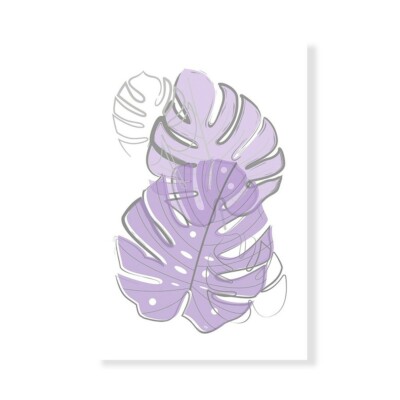 Leinwanddruck auf Papier Poster oder Gemälde Pavlova Martina Purple Leaves