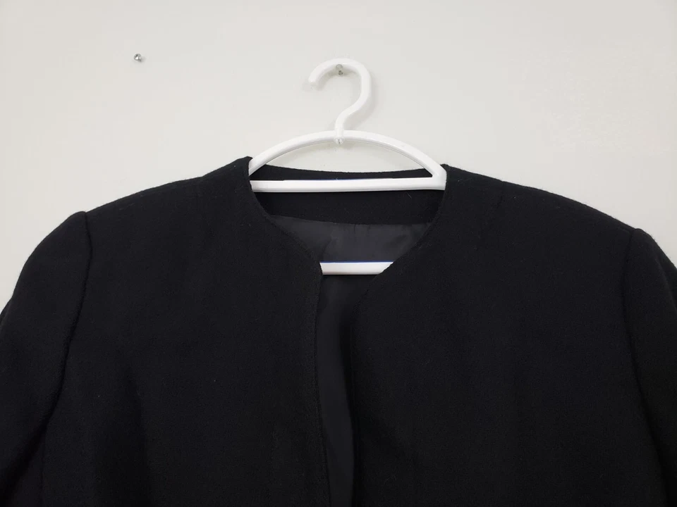 (N5) Blazer Orvis de Colección Para Mujer Talla 12 Frente Abierto Lana Oficina Sirena Cottagecore Foto 2 de 4