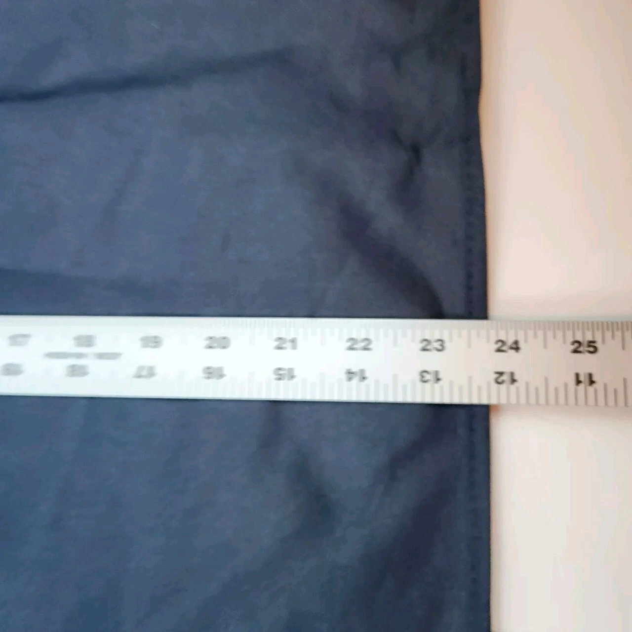 Abito vestito Tory Burch borsa tela viaggio blu navy e arancione logo zip 23Wx53L