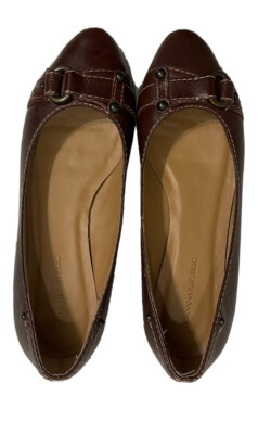 Banana Republic Dark Brown Leather Slip-Ons banana republic woman main image 4