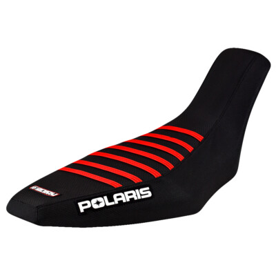 2003 2004 2005 2006 2007 Polaris Predator 500 seat cover  Black / Red Ribs #225A