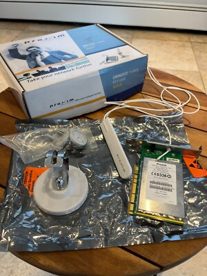 Proxim ORiNOCO Wireless 11 a/b/g Desktop PCI Card GOLD CardBus 8482-WD & Antenna