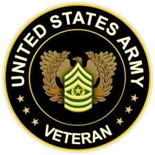 United States Army Veteran Bumper Sticker Vinyl Soldier Decal 5"