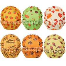 600 Pieces Thanksgiving Cupcake Liners Fall Autumn Muffin Liners Fall Cupcake...
