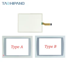 2711P-T12C4D7 Touch Screen Glass for 2711P-T12C4D9 with Film Overlay