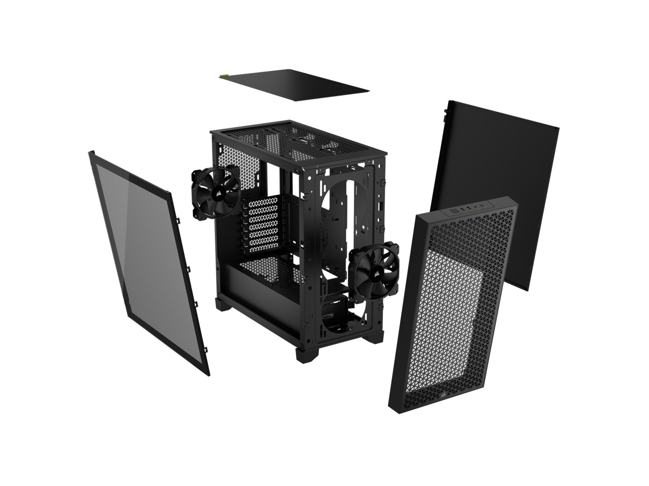 Корпус для компьютера CORSAIR 3000D AIRFLOW Mid-Tower - черный - 2 вентилятора ELITE