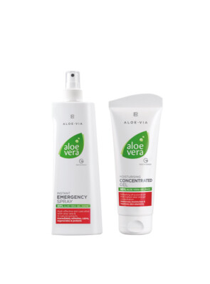 LR Aloe VIA Aloe Vera Concentrate 100ml + Emergency Spray 150ml | eBay.de