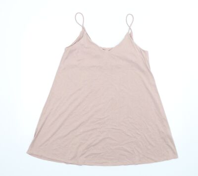 H&M Womens Pink Modal Blend Slip Dress Size XS V-Neck | eBay