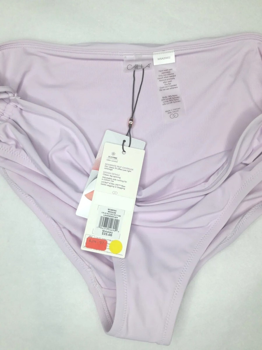 Calia Carrie Underwood Ruched Bikini Bottom Lavender Sky Light