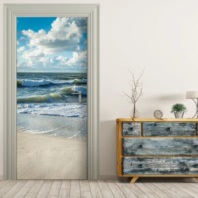 Türtapete selbstklebend TürPoster - WIND & WELLEN - Bild 1 von 4