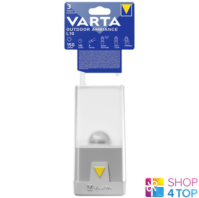 VARTA OUTDOOR AMBIANCE L10 LANTERN 150 LUMENS WATER RESISTENT MULTI COLOR NEW