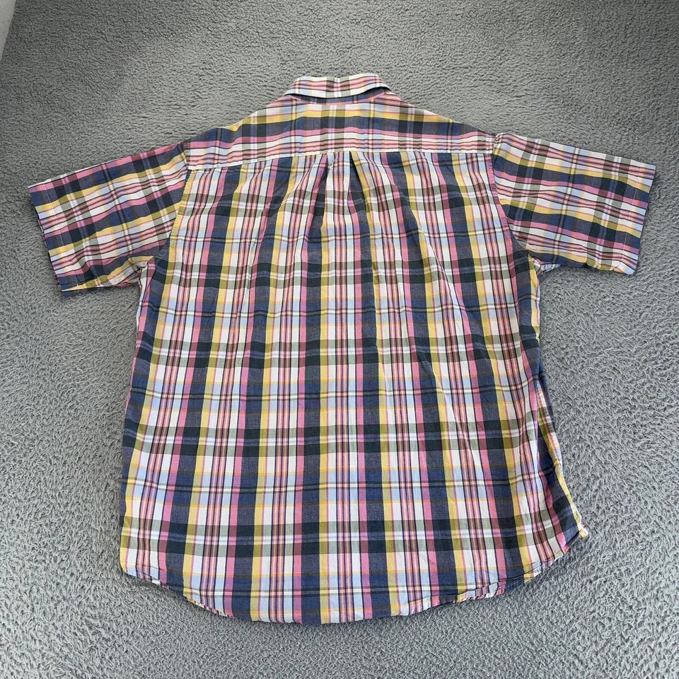 Brooks Brothers Shirt Mens Large Multicolor Madras Plaid 346 Button Down Preppy - Image 3 of 4
