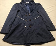 Korean Brand Star Jacket Suit Woman Navy Blue 2 Buttons Elegant Size Large
