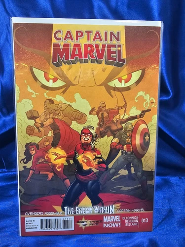 Captain Marvel #13 2013 Carol Danvers 1st Appearance Of Mohawk Helmet Suit VF/NM