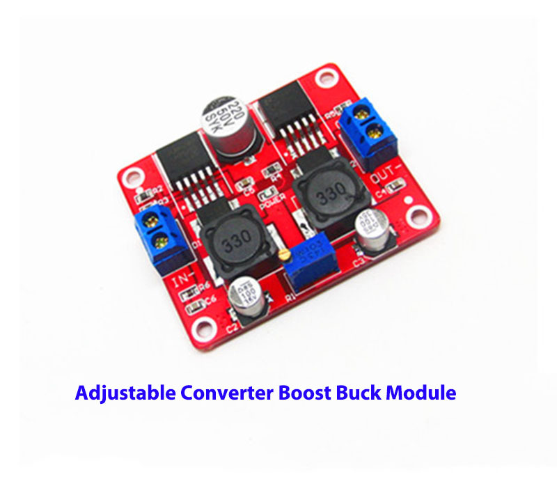 Adjustable DC-DC Boost Buck Converter Module 4-28V To 2-26V, 3A Max - Step Up/Down Voltage For DIY Electronics & Projects